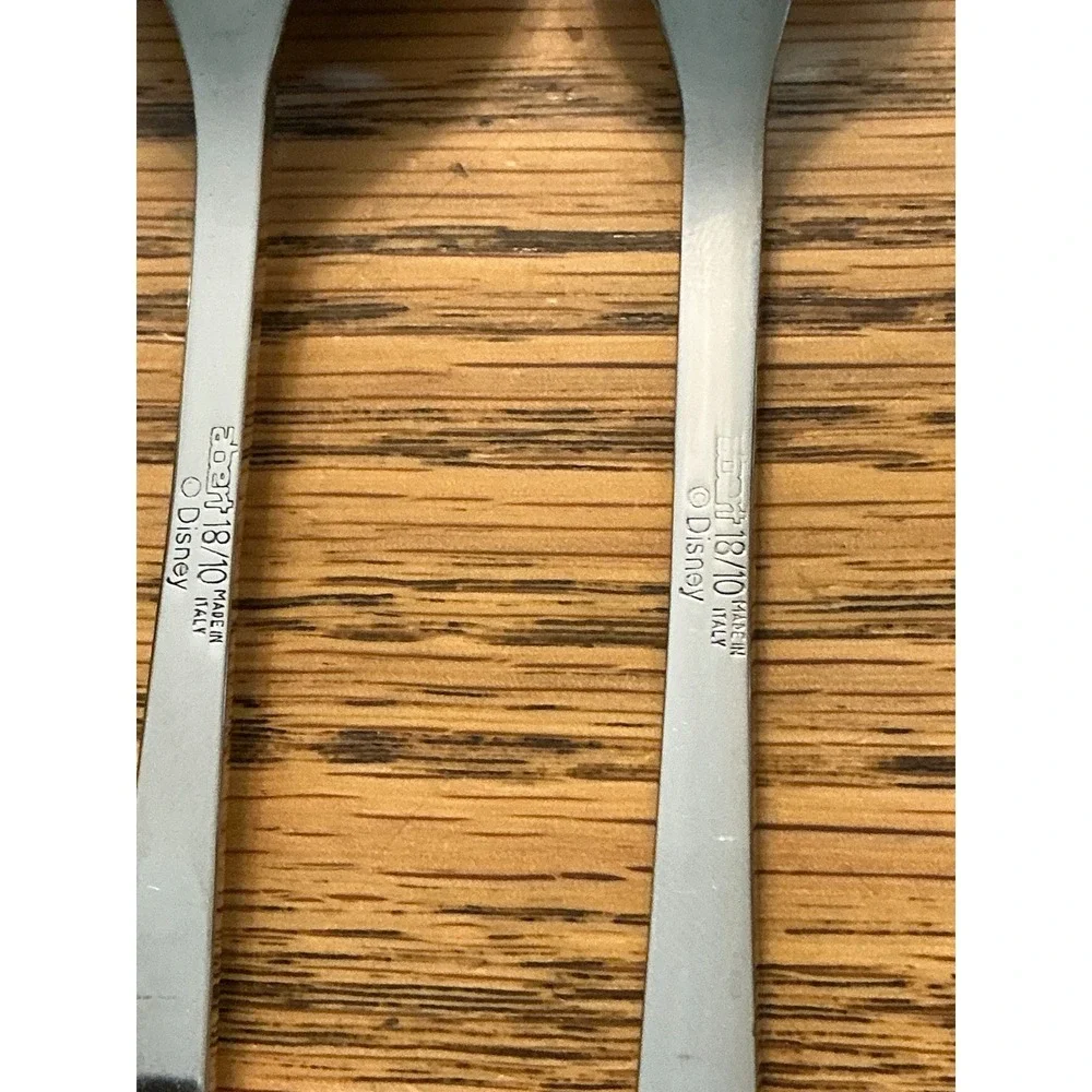 Abert Disney Mickey Mouse Flatware Set 4pc 18/10 Stainless Steel Made in Italy